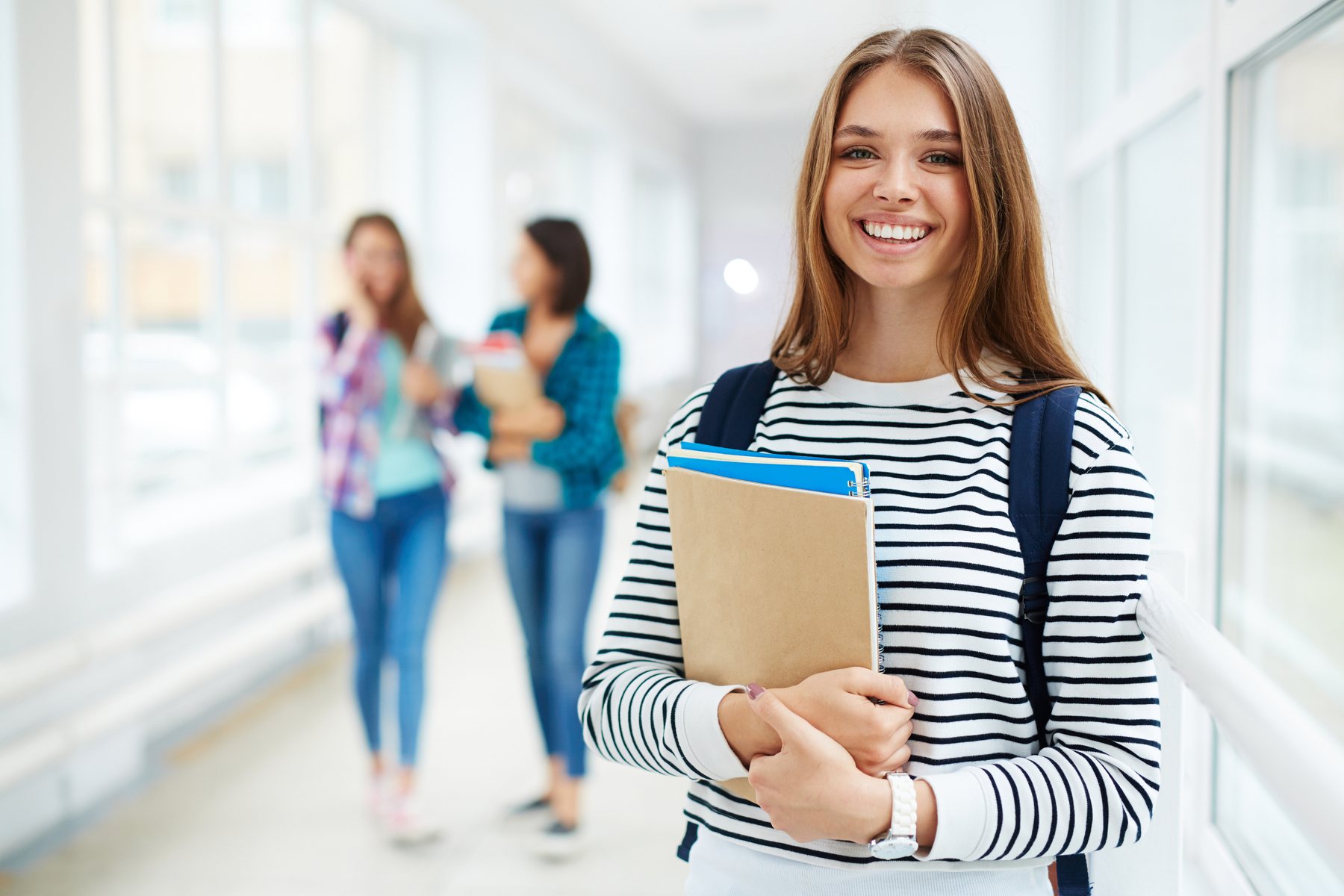 Student in an academic environment